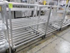aluminum cooler racks on casters