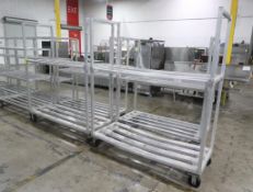 aluminum cooler racks on casters