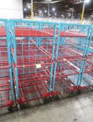 4-tier wired shelf on casters