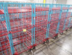 4-tier wired shelf on casters