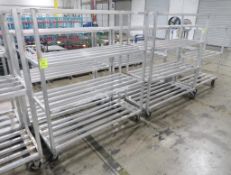 aluminum cooler racks on casters