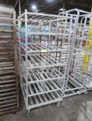 aluminum tub tray cart