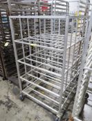 aluminum tub tray cart