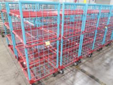 4-tier wired shelf on casters