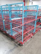 4-tier wired shelf on casters