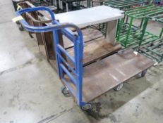 steel flat cart