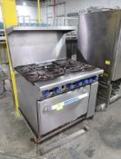 Imperial 6-burner stove and oven