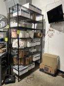 4FT OLYMPIC STORAGE RACK W/ CONTENTS