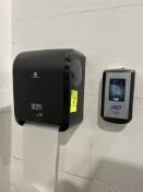GEORGIA PACIFIC PAPER TOWEL DISPENSER AND PURELL SOAP DISPENSER