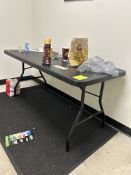 5FT BLACK PLASTIC FOLDING TABLE
