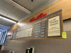 HANGING THRIFTY ICE CREAM MENU SIGN