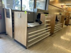 25FT WIDE 3 STATION CHECKOUT COUNTER