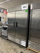 COOLER DEPOT STAINLESS STEEL 2 DOOR REACH IN FREEZER