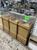 SMALL WOOD MOBILE BIN DISPLAYS