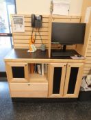 wooden work station