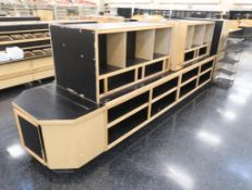 bulk coffee merchandiser w/ gravity bins & endcaps