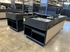 2019 KILLION KCU 3500 U-SHAPED SINGLE BELT CHECKSTANDS W/ SHARED EMPLOYEE STATION