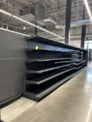 38FT OF LOZIER WALL SHELVING