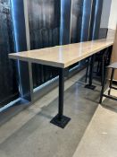 84IN X 21IN X 35IN BAR-HEIGHT TABLES