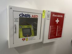 CINTAS AED DEFIBRILLATOR AND FIRST AID KIT