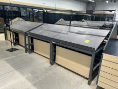 JSI ADJUSTABLE SLANT EURO TABLES W/ ROLLERS BELOW