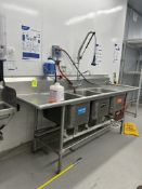 STAINLESS STEEL 3 COMPARTMENT SINK W/ SPRAYER