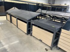 JSI ADJUSTABLE SLANT EURO TABLES W/ ROLLERS BELOW