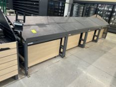 JSI ADJUSTABLE SLANT EURO TABLES W/ ROLLERS BELOW