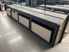 JSI ADJUSTABLE SLANT EURO TABLES W/ ROLLERS BELOW
