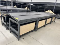 JSI ADJUSTABLE SLANT EURO TABLES W/ ROLLERS BELOW