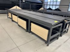 JSI ADJUSTABLE SLANT EURO TABLES W/ ROLLERS BELOW