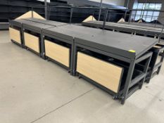 JSI ADJUSTABLE SLANT EURO TABLES W/ ROLLERS BELOW