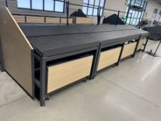 JSI ADJUSTABLE SLANT EURO TABLES W/ ROLLERS BELOW