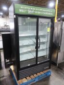 True 2-glass door refrigerated merchandiser
