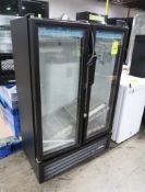 True 2-glass door merchandiser