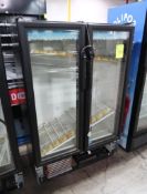 True 2-glass door refrigerated merchandiser