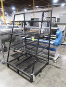 4-tier slanted steel wire shelf