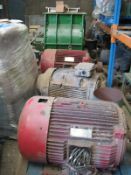 Motor - TEFC foot mounted 100HP (75KW) 1490 rpm electric motor by Worldwide Electric Corporation.