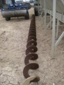 U Trough Screw - Heavy duty centreless screw flight 350 mm diameter and 350mm pitch. Flights are
