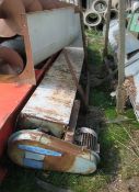 Screw Conveyor - 250mm diameter U trough screw conveyor 4.0 metres long with drive. Price - £1,