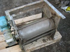 Magnet - Drum magnet 250mm diameter x 500 mm wide. Has drive unit but outer case is incomplete.