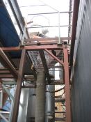 Conveyor - Approx 600mm wide belt conveyor with galvanised case. About 15.5 metres long. This unit