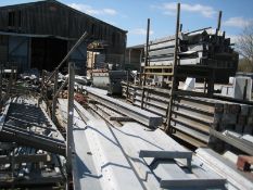 Storage Silo - Nominal 250 tonne galvanised, round steel grain silos with supporting steelwork and