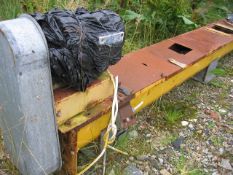 U Trough Screw - 200mm dia. U Trough Screw Conveyor, 3m long with top mounted head drive Price - £