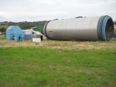 Drum Drier - Swiss Combi rotary drum dryer in stainless steel. Believed to have been built 1998 or