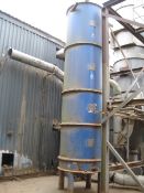Bunker - Handling Techniques silo with sweep arm discharge. About 1.5 metres diameter x 4.5 metres