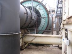 Conveyor - Bunker discharge screw 500mm dia x 5 metres long with 200mm dia center tube and open