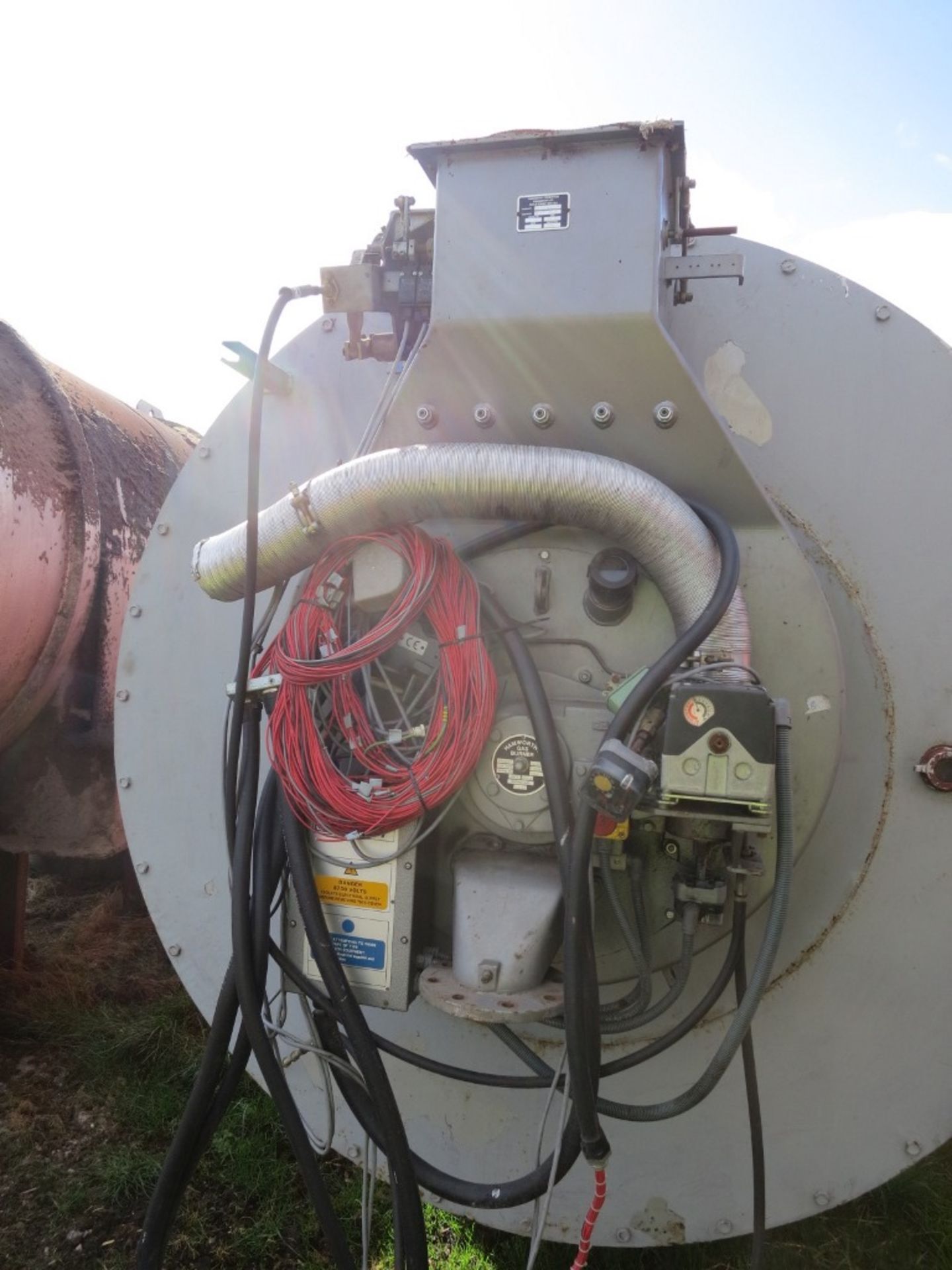 Refactory Brick Lined Furnace, approx. 2.0m O/D x 5.2m long, 700mm for the burner, burner is a - Image 2 of 11