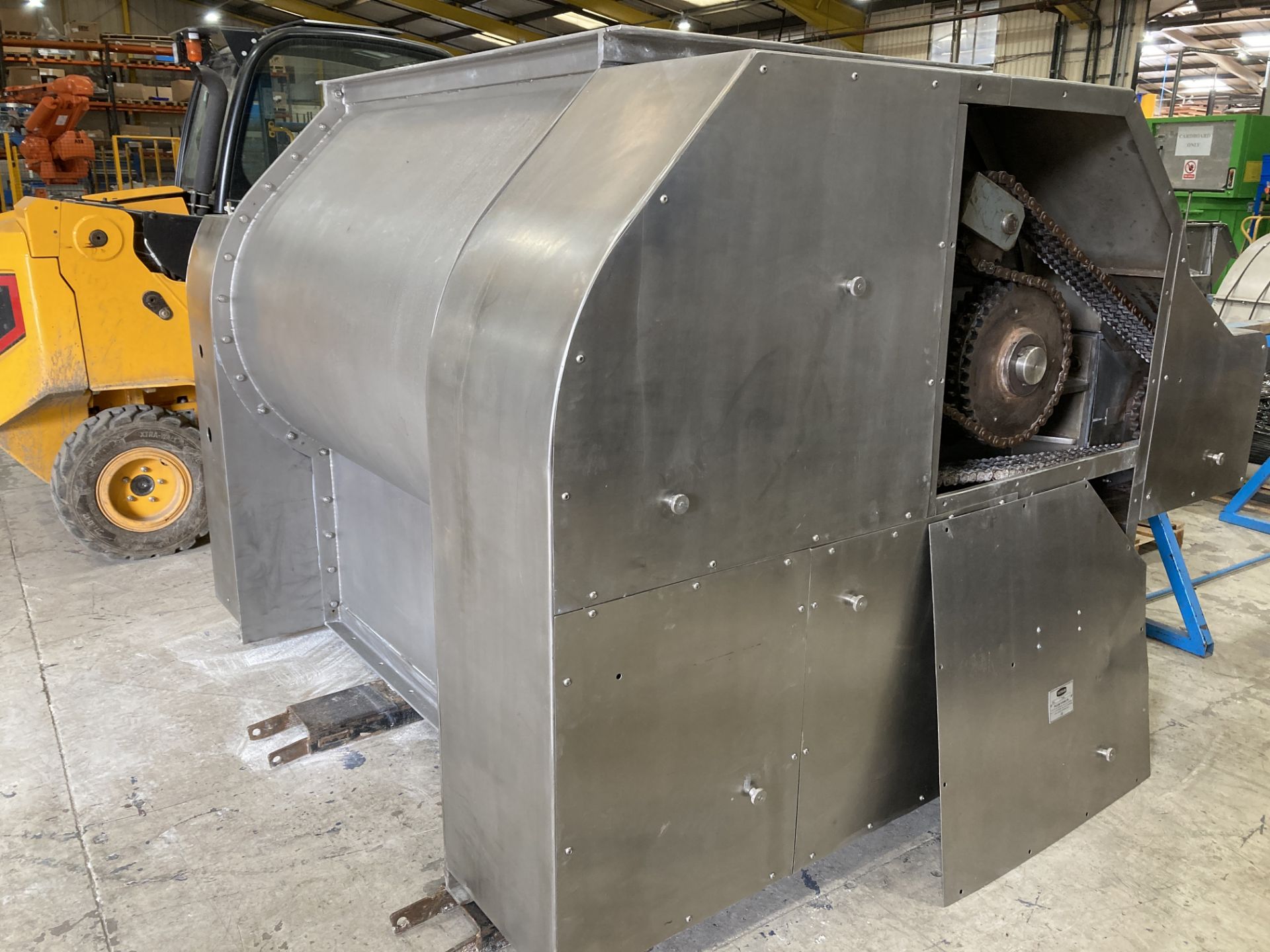 Tatham approx. 1,000 litre 304 STAINLESS STEEL TWIN SHAFT PADDLE MIXER, serial no. 15442, year of - Image 2 of 6