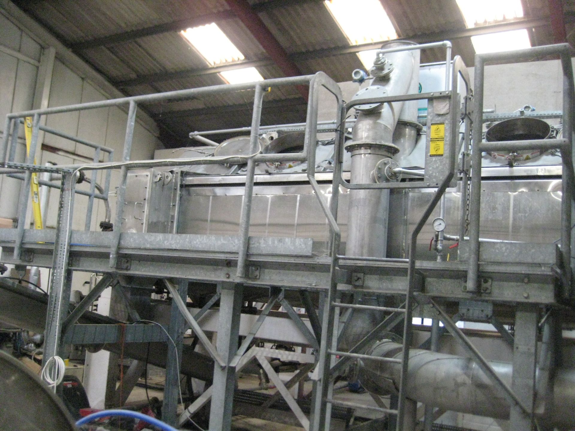 NARA Machinery Paddle Dryer, built under license by Komline-Sanderson paddle dryer, year of
